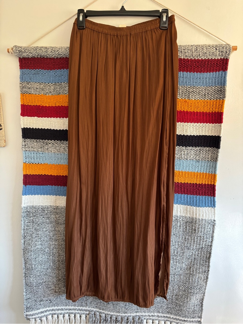silence + noise Brown Maxi Skirt